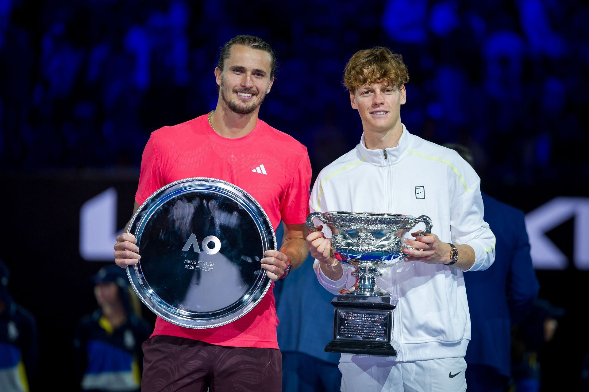 Alexander Zverev and Janik Sinner at the 2025 Australian Open - Source: Getty
